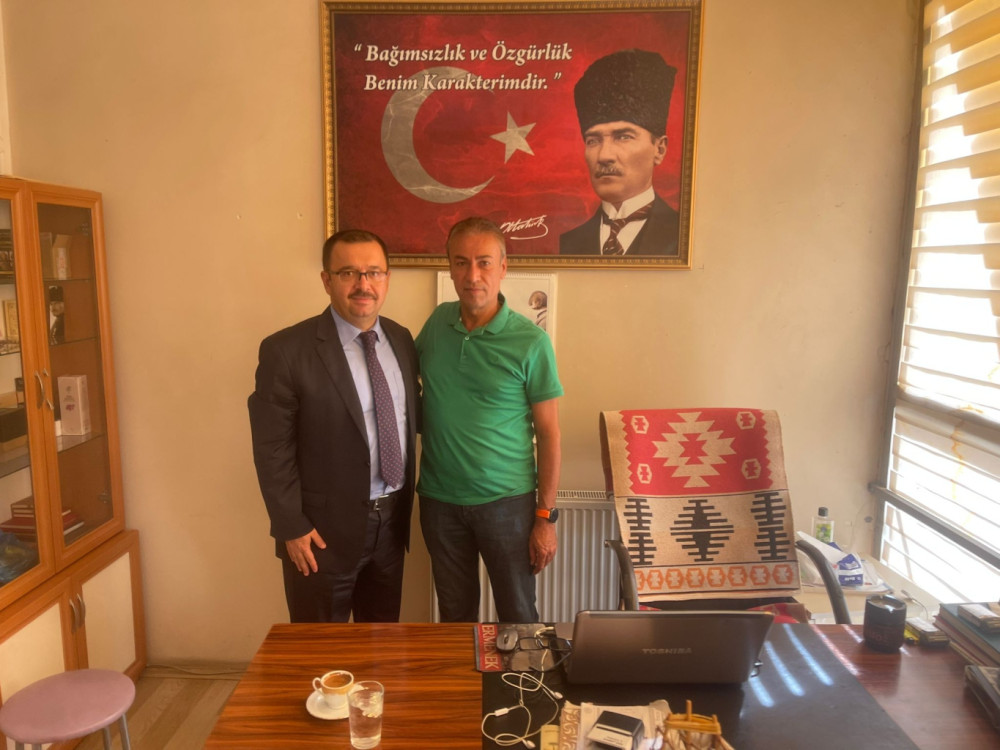 Karaman SGK İl Müdürü Serdar Fındık'tan Ermenek Esnaf ve Sanatkarlar Odası Başkanı Ali Bardak'a Ziyaret